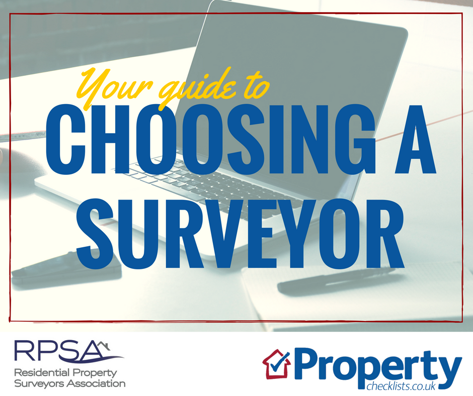 Choosing a surveyor and type of survey checklist