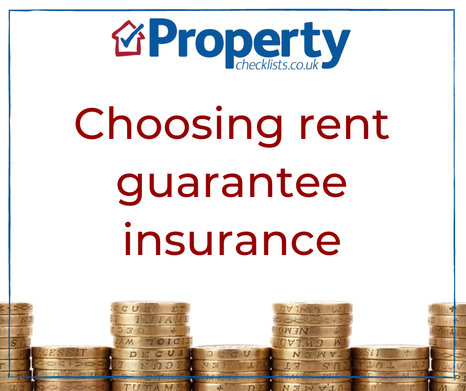 Choosing rent guarantee insurance checklist