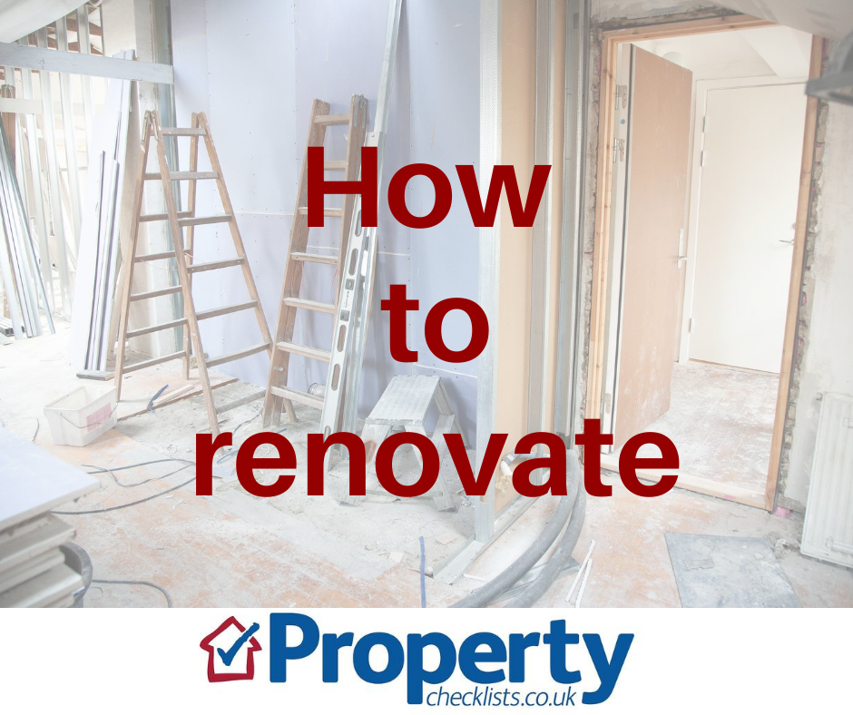 How to renovate checklist