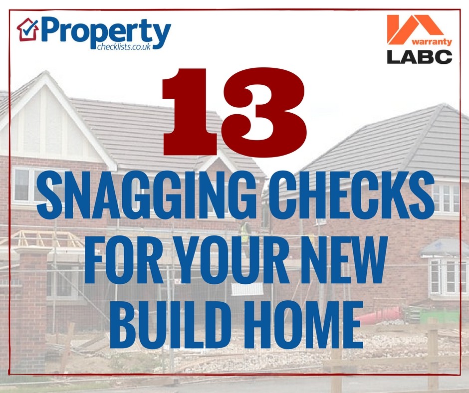 New build homes snagging checklist