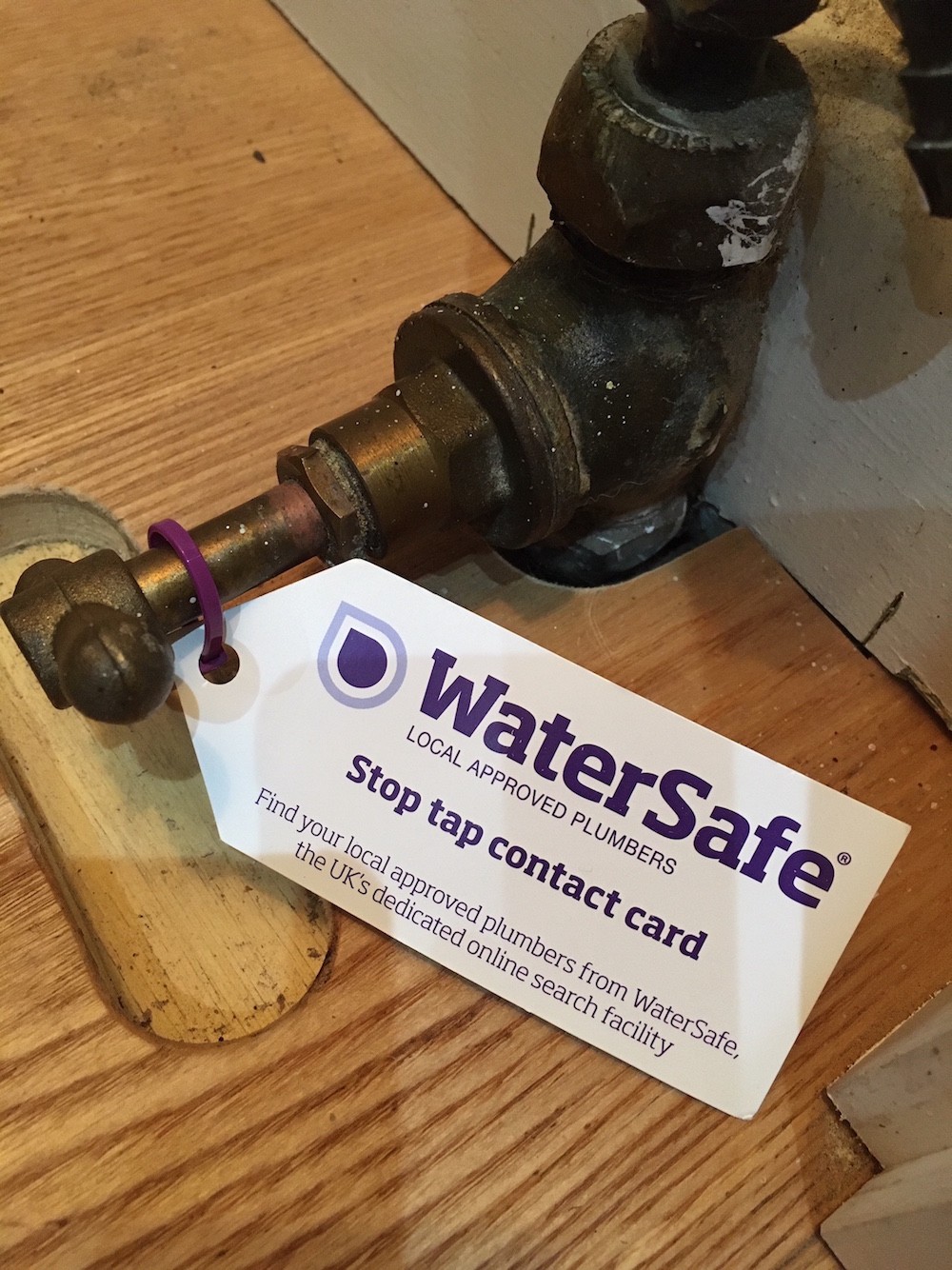 Stop! Find! Check! Label! WaterSafe urges homeowners to take stop tap ...